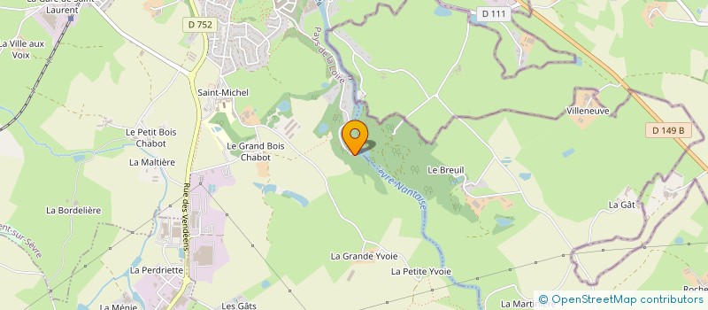 localisation de l'entreprise MONSIEUR PATRICK DELCROIX  SAINT-LAURENT-SUR-SEVRE