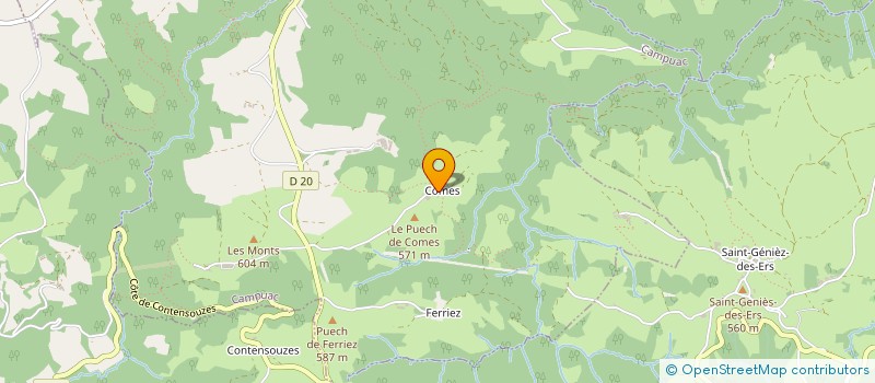 localisation de l'entreprise MONSIEUR PATRICK DELLUS  CAMPUAC