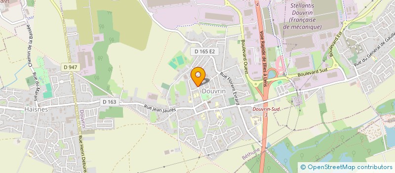 localisation de l'entreprise MONSIEUR PATRICK DELMAERE  DOUVRIN