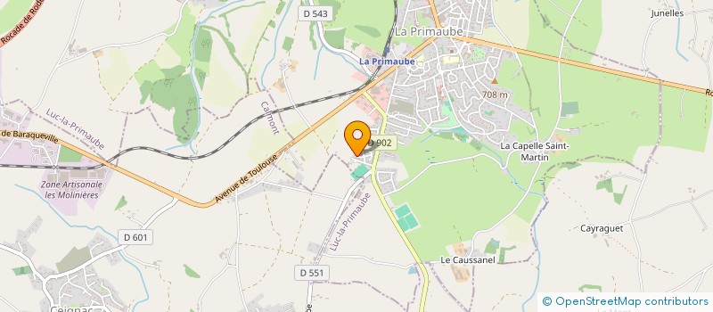 localisation de l'entreprise MONSIEUR PATRICK DELMAS  LUC-LA-PRIMAUBE