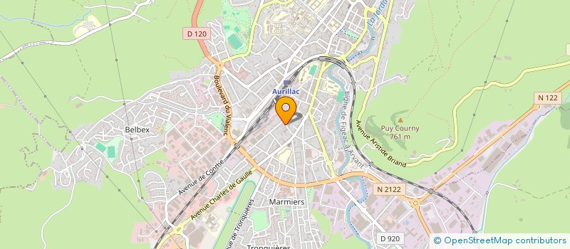 localisation de l'entreprise MONSIEUR PATRICK DELORT à AURILLAC