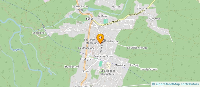 localisation de l'entreprise MONSIEUR PATRICK DELOTTER  BELIN-BELIET