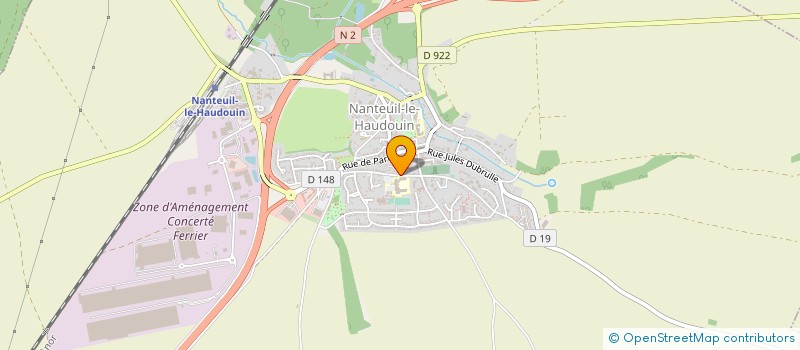 localisation de l'entreprise MONSIEUR PATRICK DELOUTEAU  NANTEUIL LE HAUDOUIN