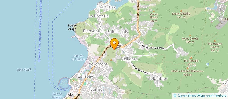 localisation de l'entreprise MONSIEUR PATRICK DENIS  SAINT MARTIN