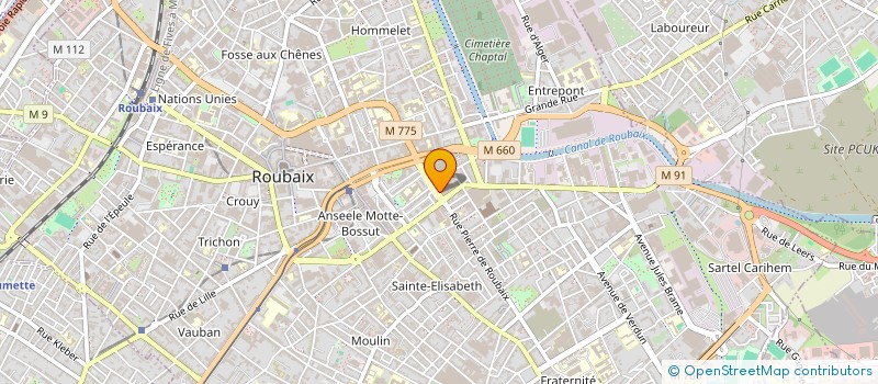 localisation de l'entreprise MONSIEUR PATRICK DEROISSART  ROUBAIX