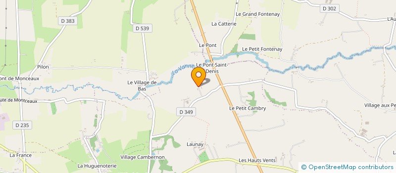 localisation de l'entreprise MONSIEUR PATRICK DEROUET  ORVAL SUR SIENNE