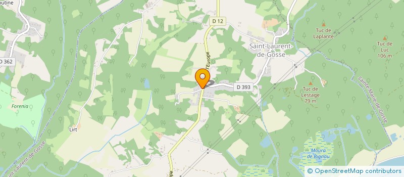 localisation de l'entreprise MONSIEUR PATRICK DESAUTES  SAINT-LAURENT-DE-GOSSE