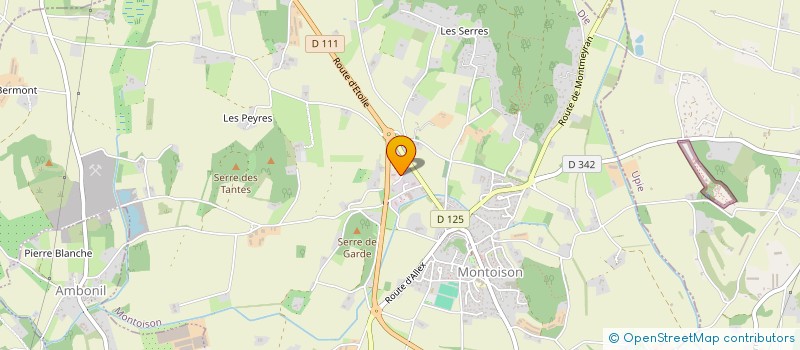 localisation de l'entreprise MONSIEUR PATRICK DESESTRETS  MONTOISON