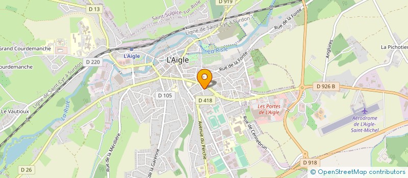 localisation de l'entreprise MONSIEUR PATRICK DESFEUX à L'AIGLE