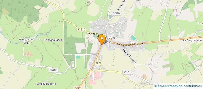 localisation de l'entreprise MONSIEUR PATRICK DESVERGEZ  SAINT-PIERRE-EGLISE