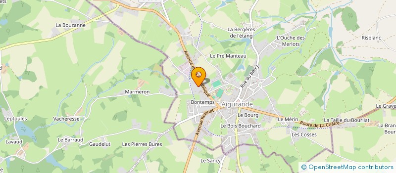 localisation de l'entreprise MONSIEUR PATRICK DEVILLE à AIGURANDE