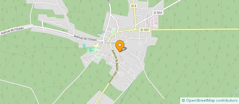 localisation de l'entreprise MONSIEUR PATRICK DEYRES  LE PORGE