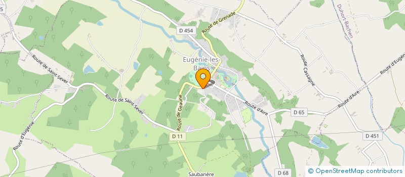 localisation de l'entreprise MONSIEUR PATRICK DINGLI à EUGENIE-LES-BAINS