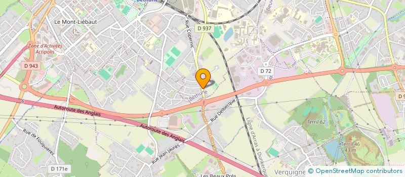 localisation de l'entreprise MONSIEUR PATRICK DISSOUVA à BETHUNE