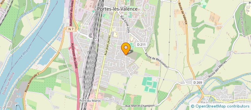 localisation de l'entreprise MONSIEUR PATRICK DOIRE  PORTES LES VALENCE