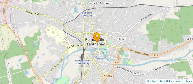 localisation de l'entreprise MONSIEUR PATRICK DOMENET à ROMORANTIN-LANTHENAY