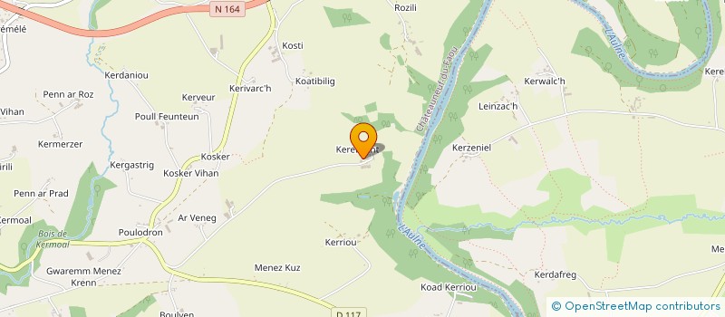 localisation de l'entreprise MONSIEUR PATRICK DORVAL à CHATEAUNEUF-DU-FAOU