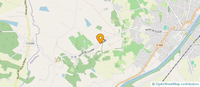 localisation de l'entreprise MONSIEUR PATRICK DOUMERC  GRAZAC