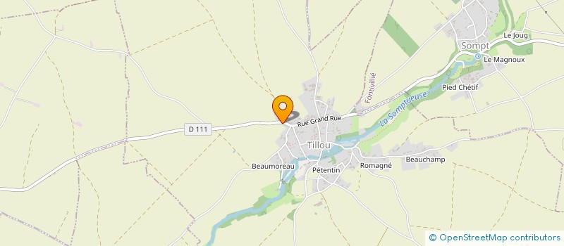 localisation de l'entreprise MONSIEUR PATRICK DRAPEAU  CHEF-BOUTONNE