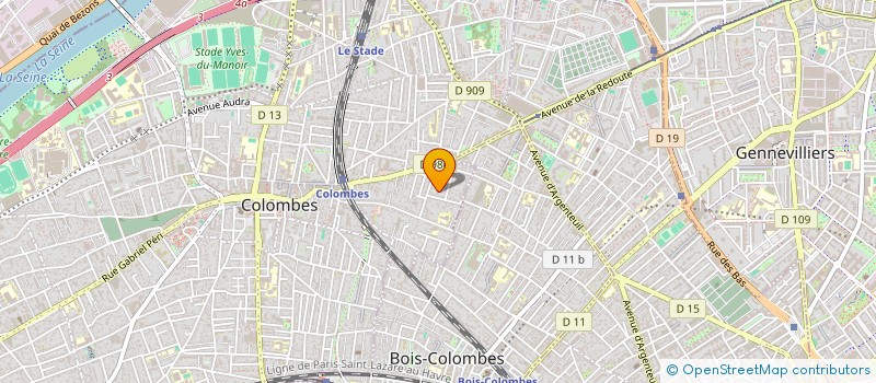 localisation de l'entreprise MONSIEUR PATRICK DRONIOU  COLOMBES