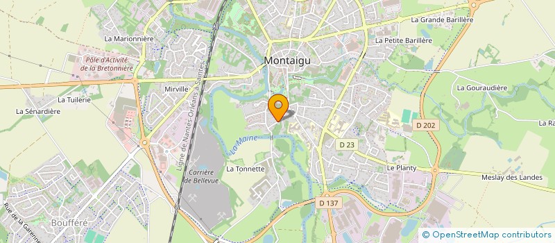 localisation de l'entreprise MONSIEUR PATRICK DROUET à MONTAIGU-VENDEE