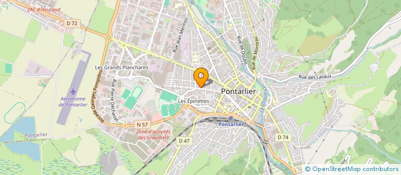 localisation de l'entreprise MONSIEUR PATRICK DUBIEZ à PONTARLIER