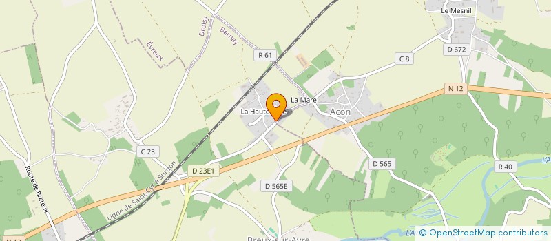localisation de l'entreprise MONSIEUR PATRICK DUBOIS à BREUX-SUR-AVRE