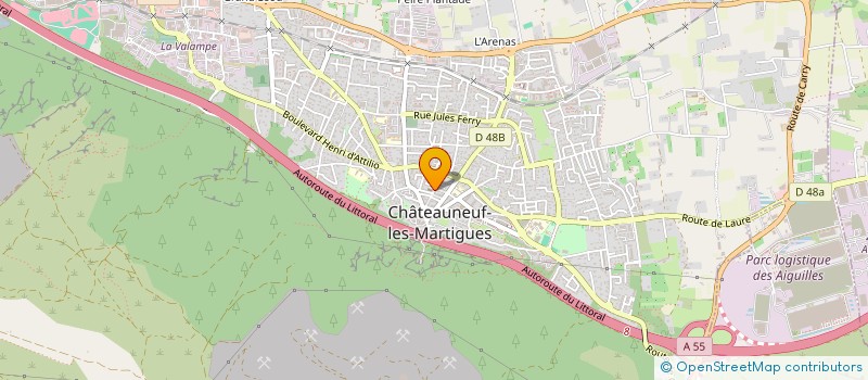 localisation de l'entreprise MONSIEUR PATRICK DUCHATELET  CHATEAUNEUF-LES-MARTIGUES