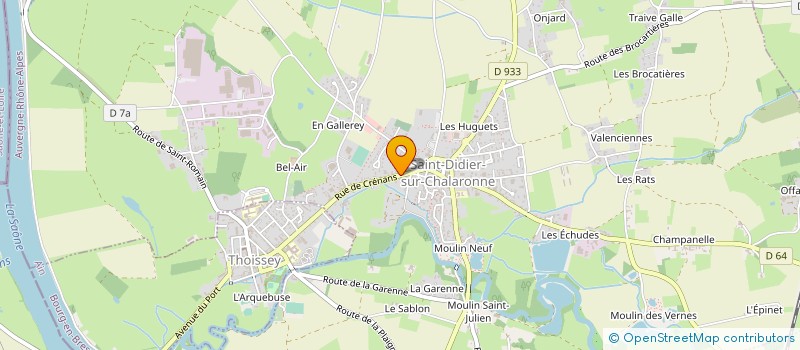 localisation de l'entreprise MONSIEUR PATRICK DUCHENE  SAINT-DIDIER-SUR-CHALARONNE