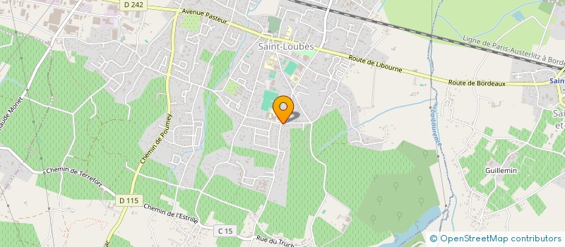 localisation de l'entreprise MONSIEUR PATRICK DUCOURNAU  SAINT-LOUBES