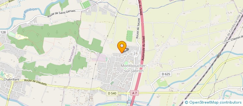 localisation de l'entreprise MONSIEUR PATRICK DUCRE  MONTBOUCHER-SUR-JABRON