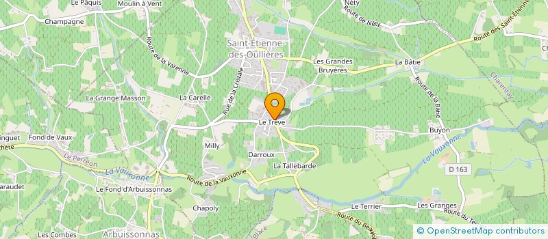 localisation de l'entreprise MONSIEUR PATRICK DUCROUX  SAINT ETIENNE DES OULLIERES