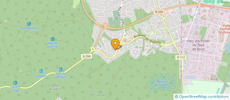 localisation de l'entreprise MONSIEUR PATRICK DUFFEZ  LA TESTE-DE-BUCH