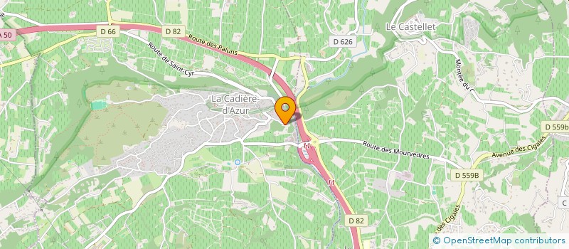 localisation de l'entreprise MONSIEUR PATRICK DUFOSSE  LA CADIERE D'AZUR