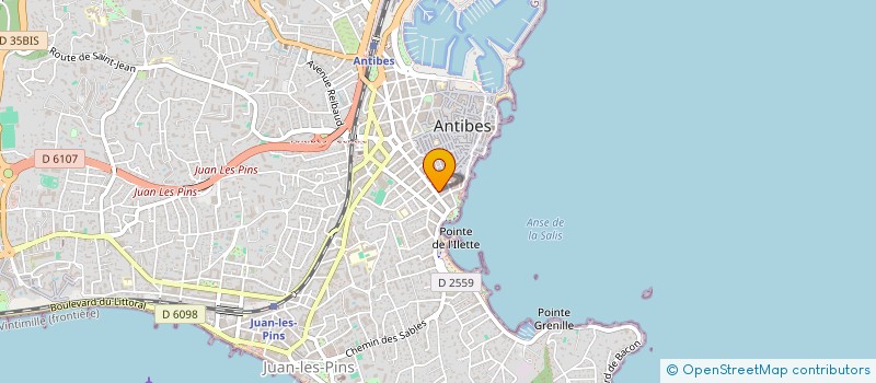 localisation de l'entreprise MONSIEUR PATRICK DULBECCO à ANTIBES