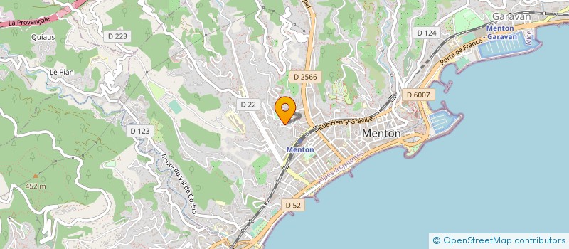 localisation de l'entreprise MONSIEUR PATRICK DUMAND à MENTON