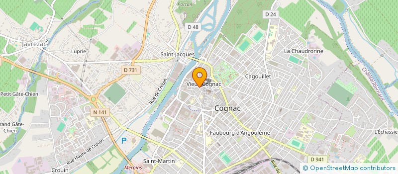 localisation de l'entreprise MONSIEUR PATRICK DUMAS à COGNAC