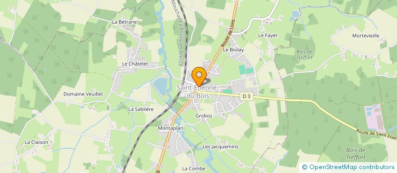 localisation de l'entreprise MONSIEUR PATRICK DUMAS  SAINT-ETIENNE-DU-BOIS