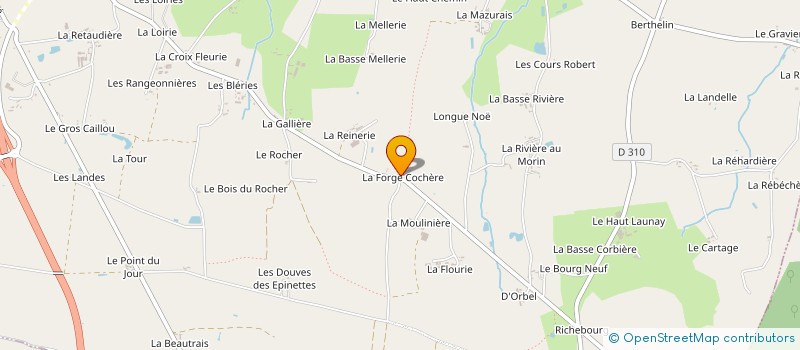 localisation de l'entreprise MONSIEUR PATRICK DUMONT  RETIERS