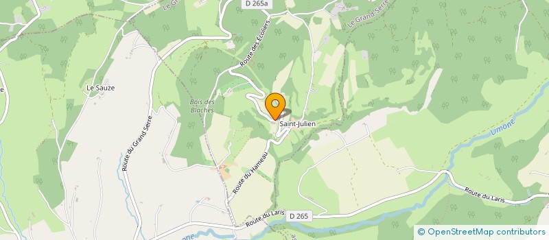 localisation de l'entreprise MONSIEUR PATRICK DUMOULIN à LE GRAND-SERRE