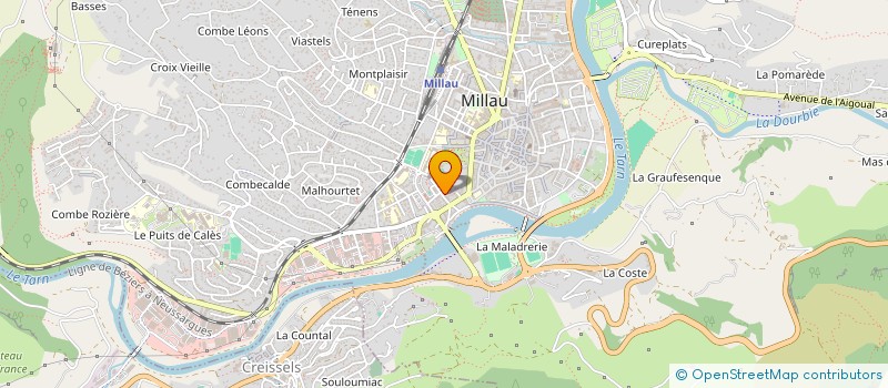 localisation de l'entreprise MONSIEUR PATRICK DUNANT  MILLAU