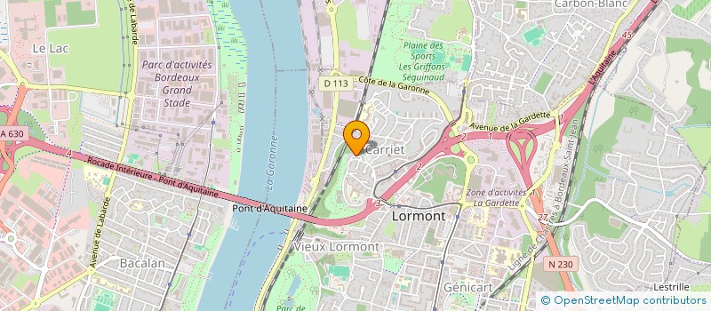 localisation de l'entreprise MONSIEUR PATRICK DUNOYER  LORMONT