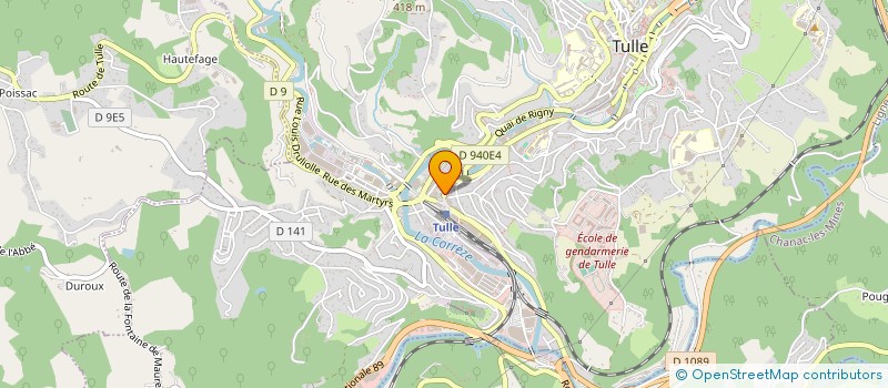 localisation de l'entreprise MONSIEUR PATRICK DUPRAT  TULLE