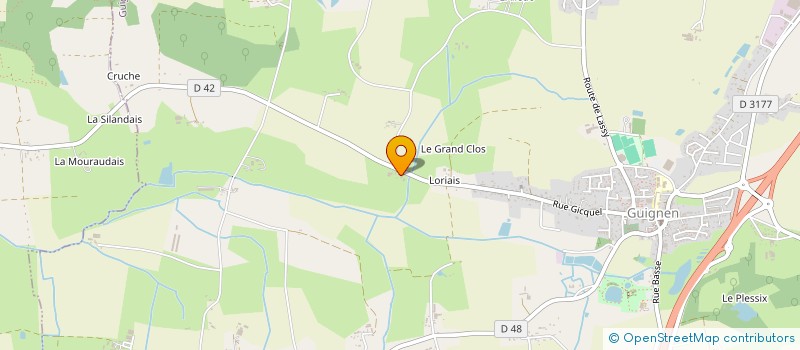 localisation de l'entreprise MONSIEUR PATRICK DURAND  GUIGNEN