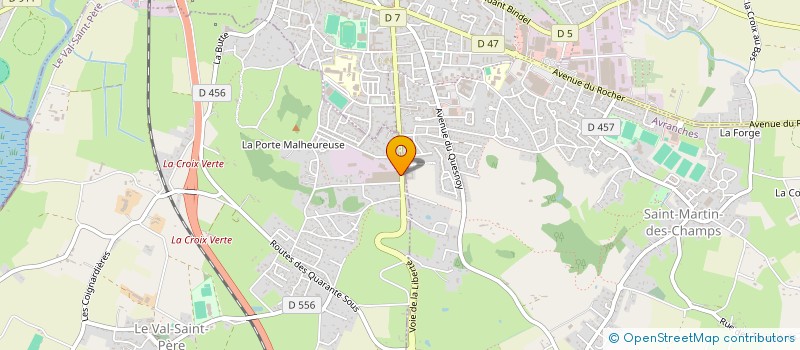 localisation de l'entreprise MONSIEUR PATRICK DURIEUX  AVRANCHES