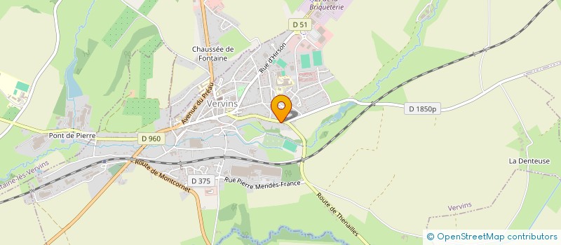 localisation de l'entreprise MONSIEUR PATRICK DUSSANCOURT  VERVINS