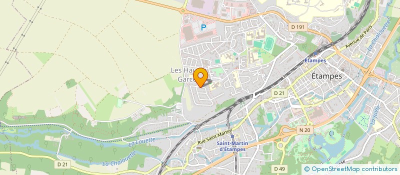 localisation de l'entreprise MONSIEUR PATRICK DUSSOLLE à ETAMPES
