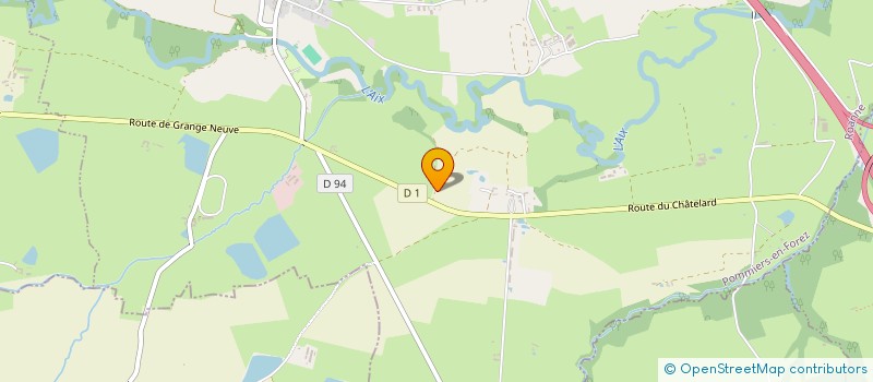 localisation de l'entreprise MONSIEUR PATRICK DUSSUD  POMMIERS-EN-FOREZ