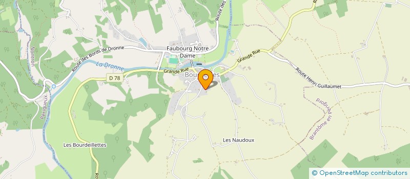 localisation de l'entreprise MONSIEUR PATRICK DUSSUTOUR à BOURDEILLES