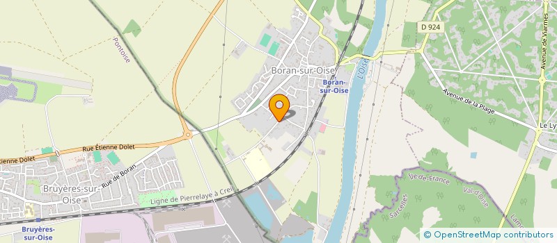 localisation de l'entreprise MONSIEUR PATRICK DUTEIL  BORAN-SUR-OISE